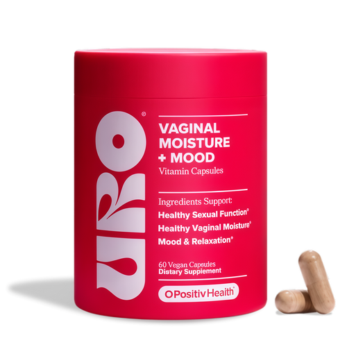O Positiv URO Vaginal Moisture & Mood – Formulated to Support Vaginal Moisture, Mood & Relaxation – with KSM-66® Ashwagandha, Ginkgo Biloba, Mucuna pruriens, and GABA – 30 Servings
