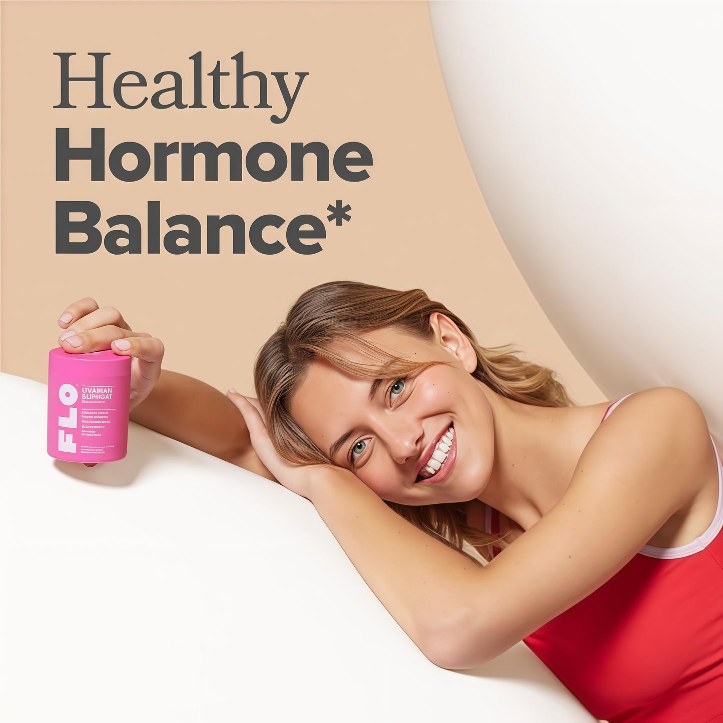 O Positiv FLO Ovarian Health Support - Hormone Balance for Women, Supplement with DIM, Myo & D-Chiro Inositol, Folic Acid - Supports Healthy Ovulation, Cycle Regularity - 30 Servings